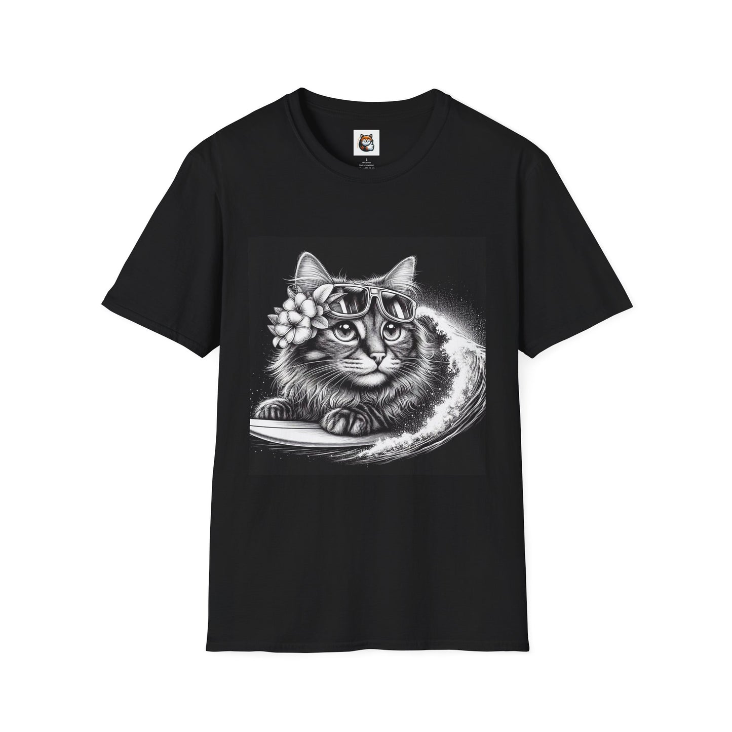 Domestic Cat black and white  T-Shirt