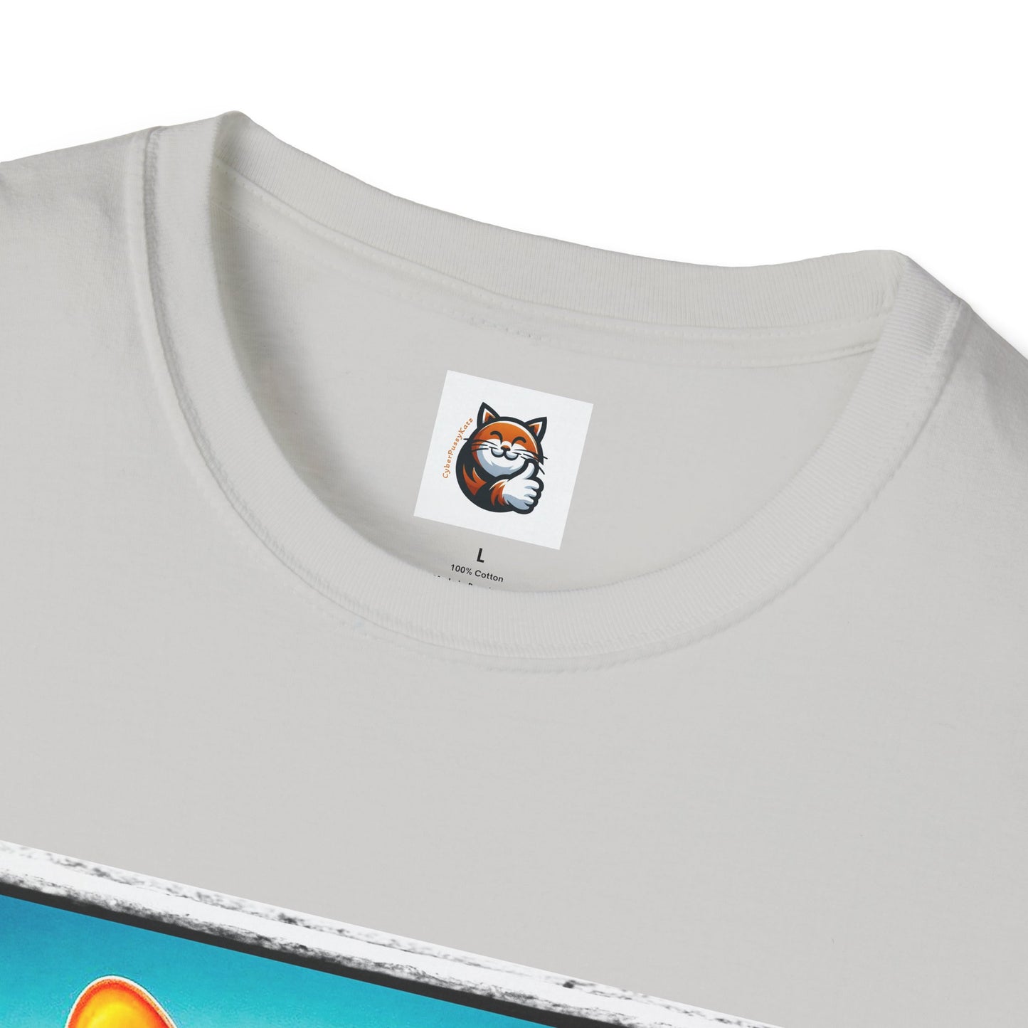 Cornish Rex Cat beach surfer  T-Shirt