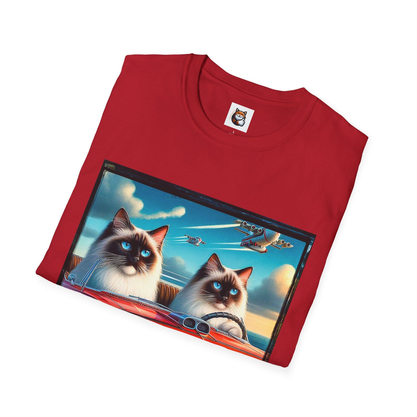 Wacky Birman night driving Softstyle T-Shirt