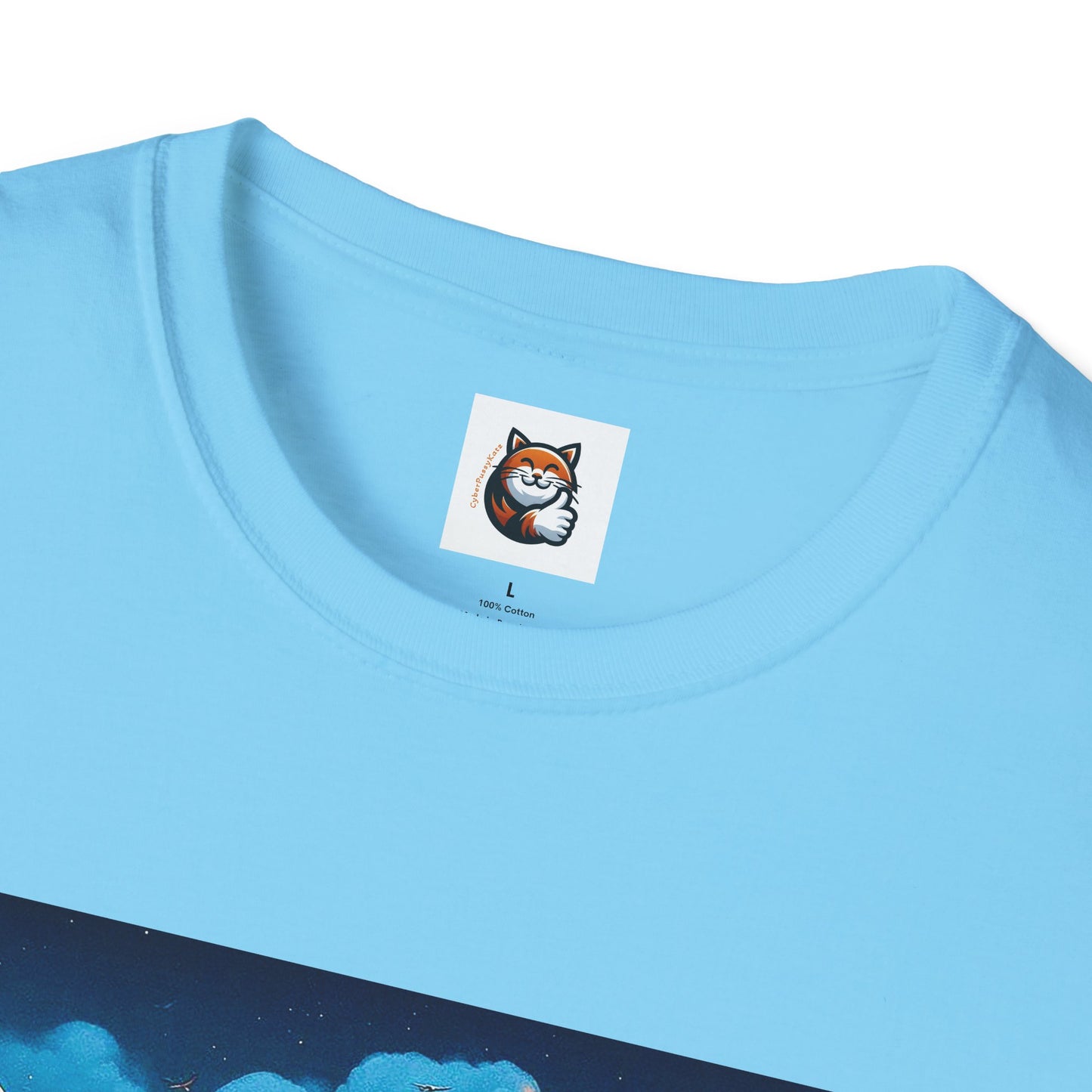 Wacky Russian Blue Cat cute couple driving  T-Shirt