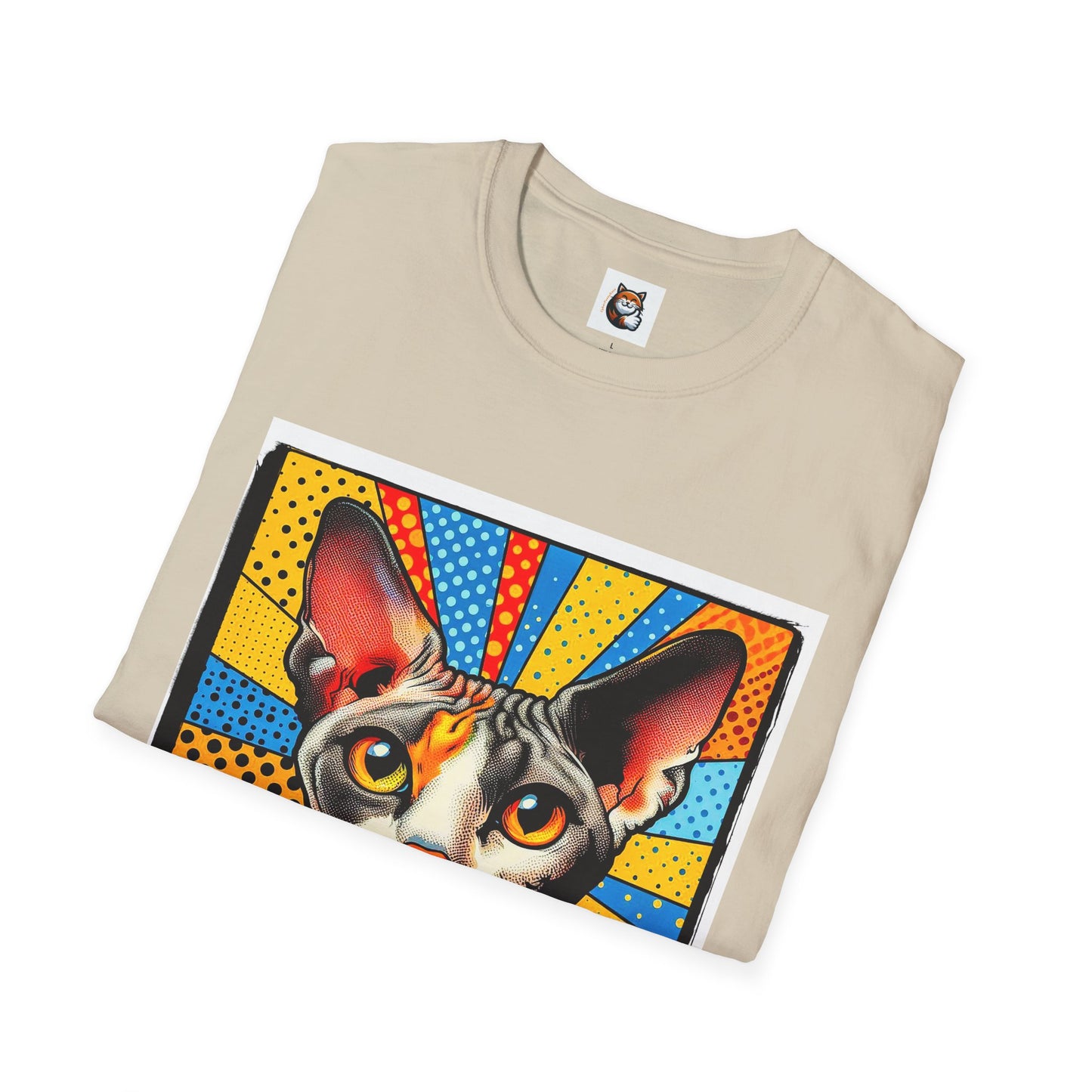 Devon Rex Comic book  Unisex Softstyle T-Shirt