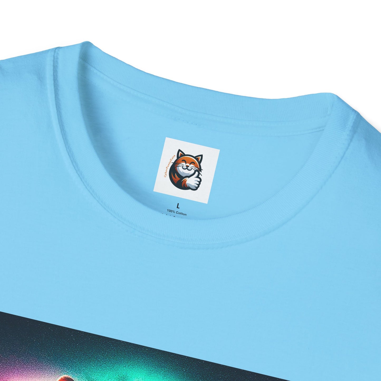 Devon Rex rainbow  Unisex Softstyle T-Shirt