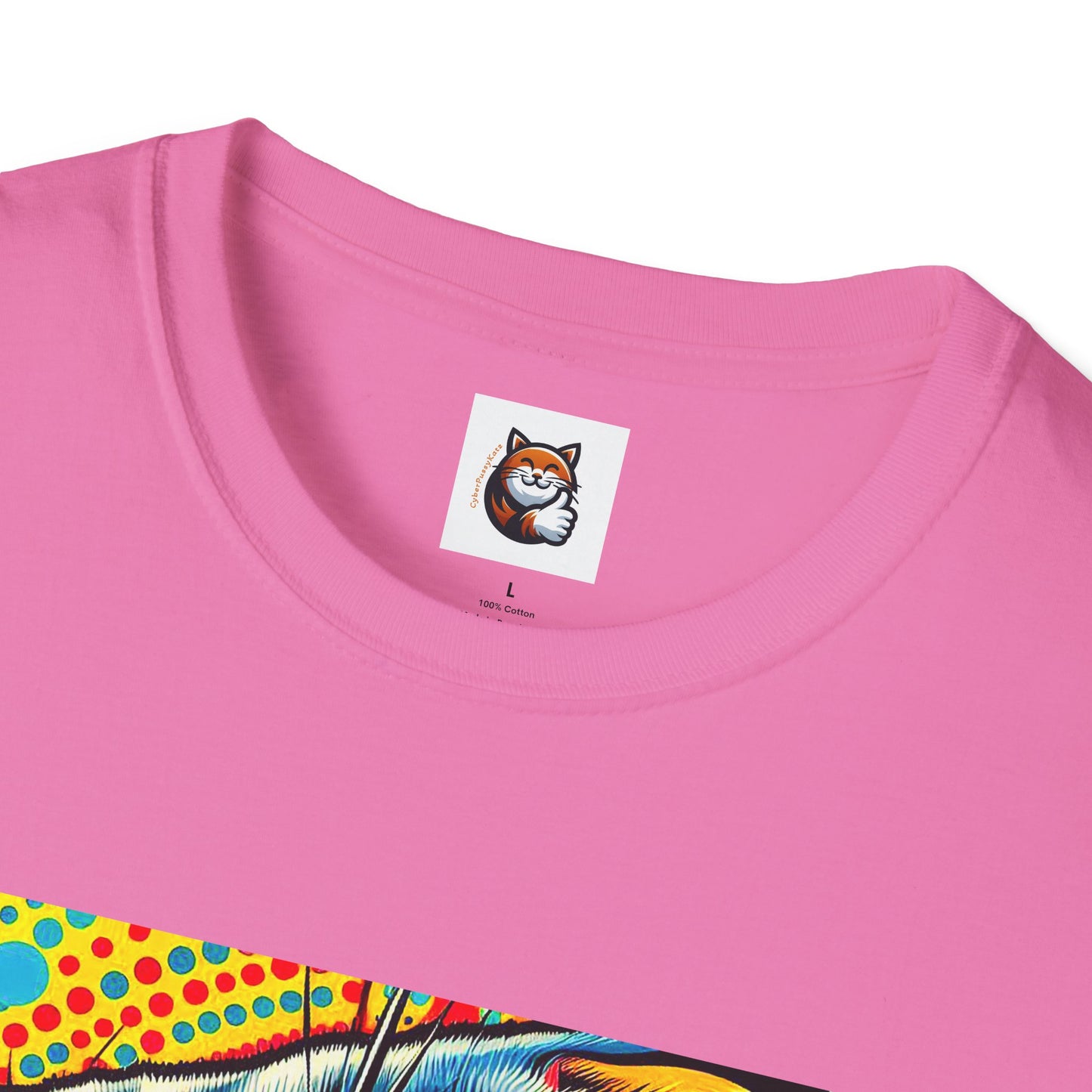 Scottish Fold Cat yellow comic book shirt