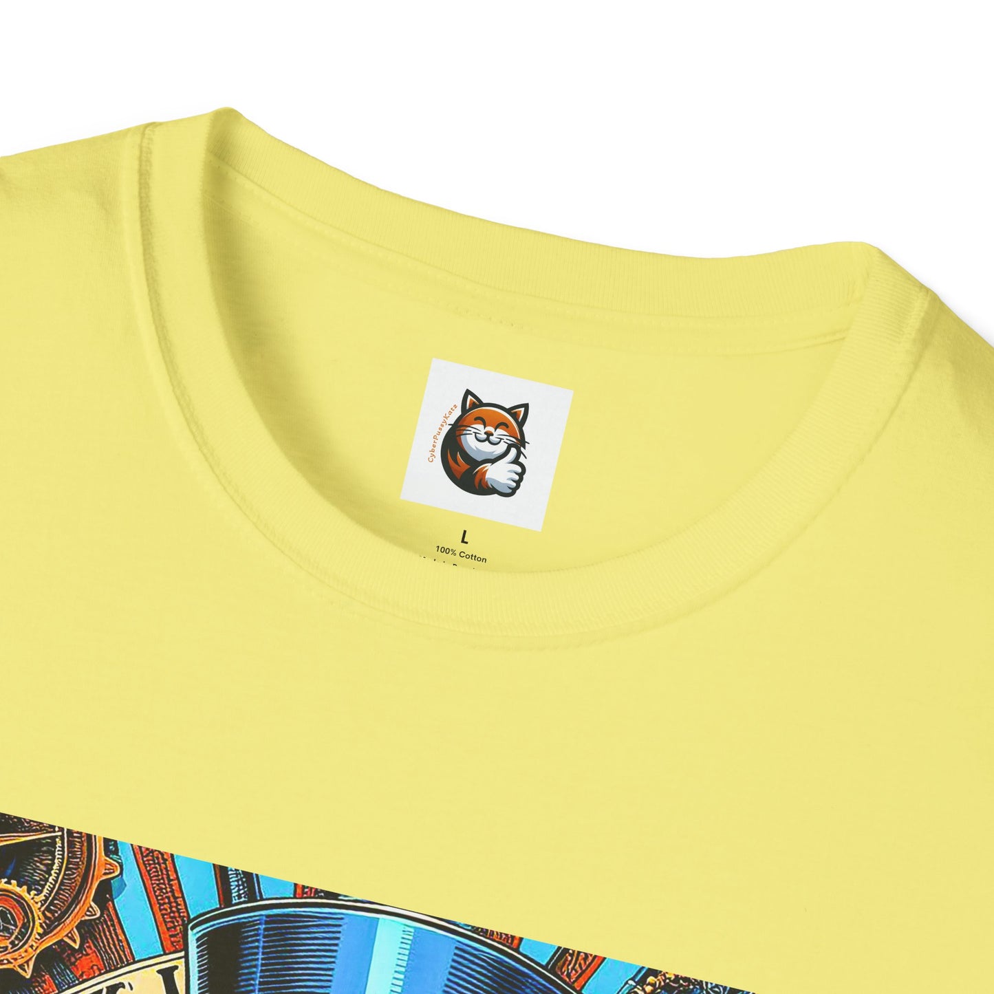 Russian Blue Cat Unisex Softstyle T-Shirt