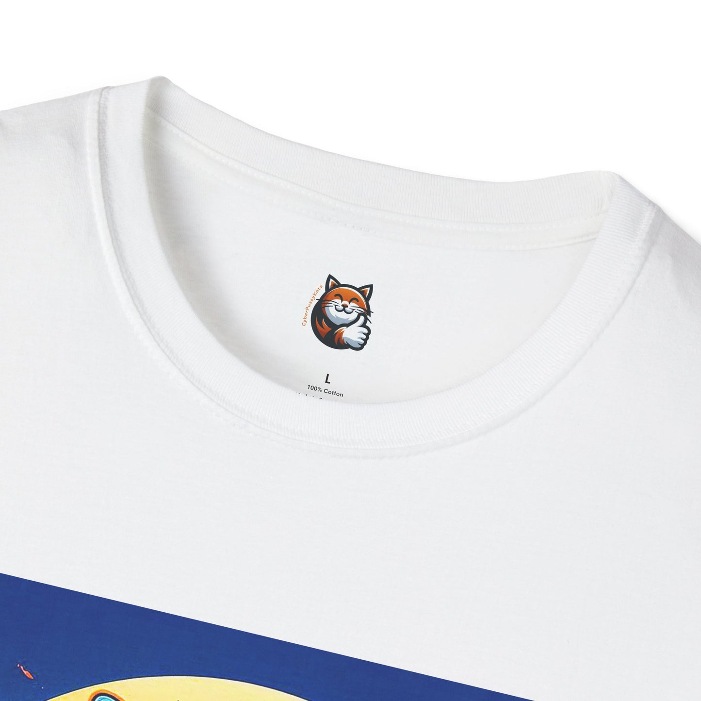 Russian Blue Cat Unisex Softstyle T-Shirt