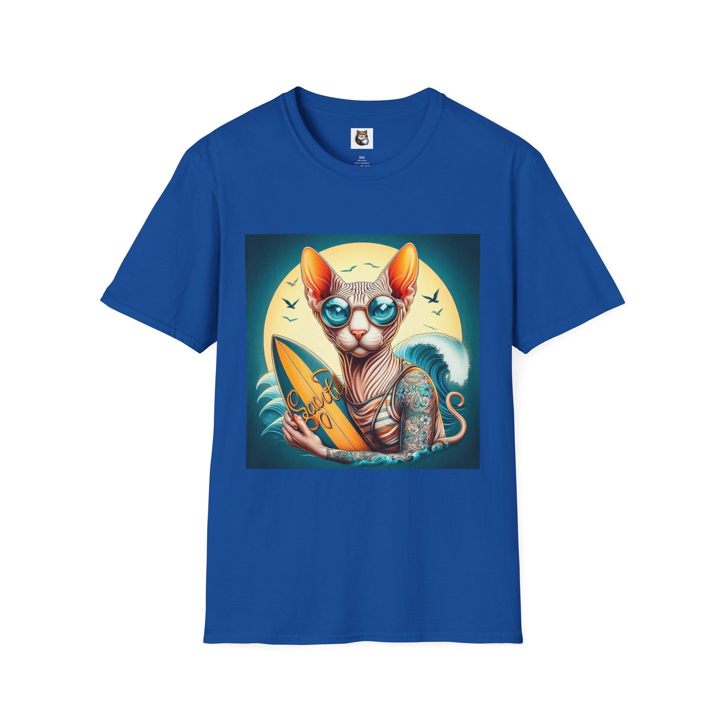 Sphynx Cat surfer