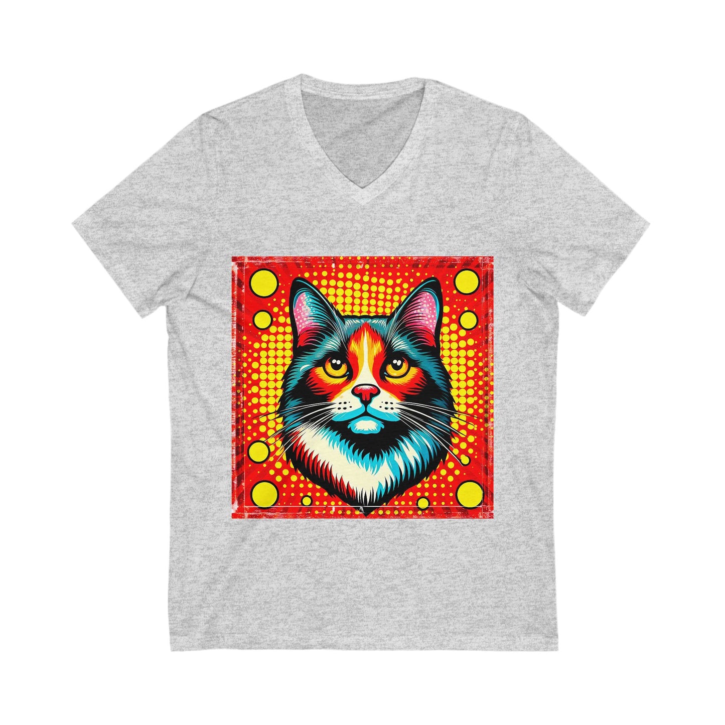Domestic Cat pretty colors  V-Neck Tee