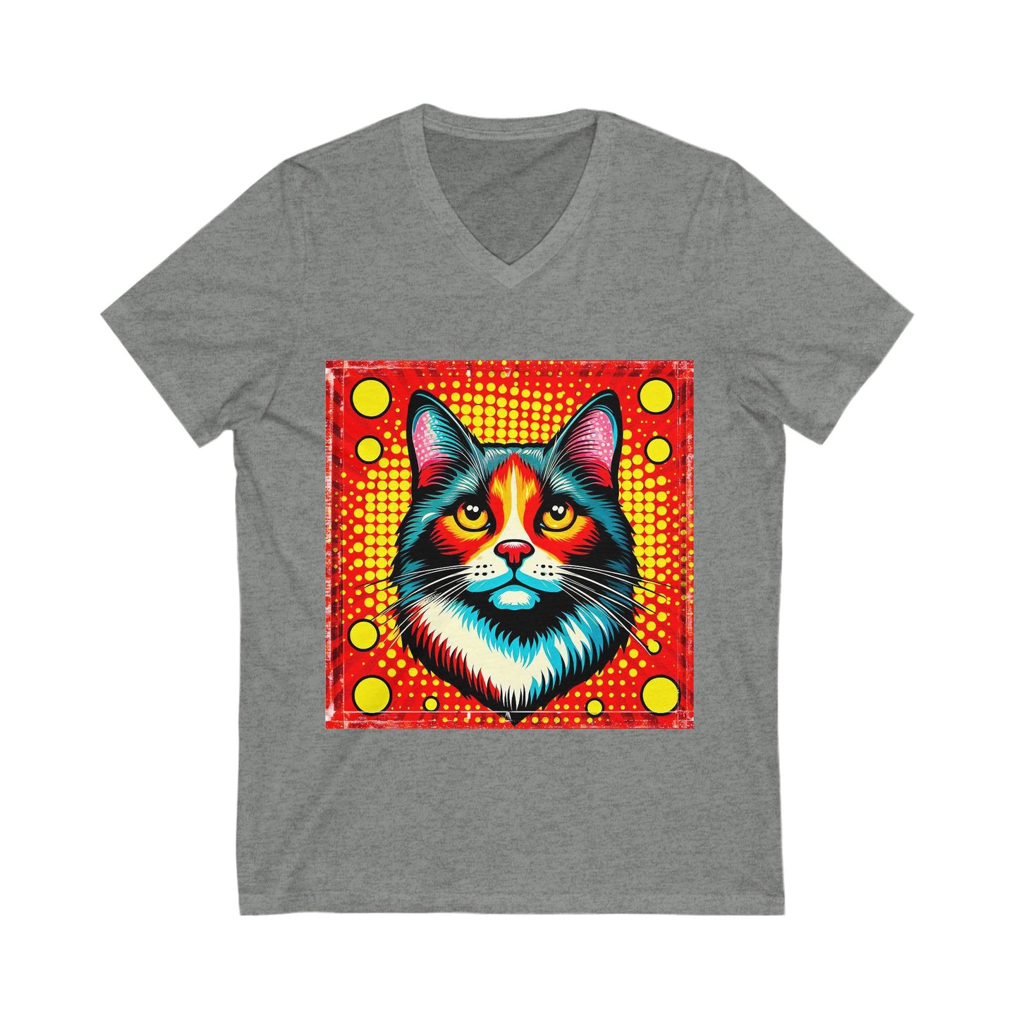 Domestic Cat pretty colors  V-Neck Tee