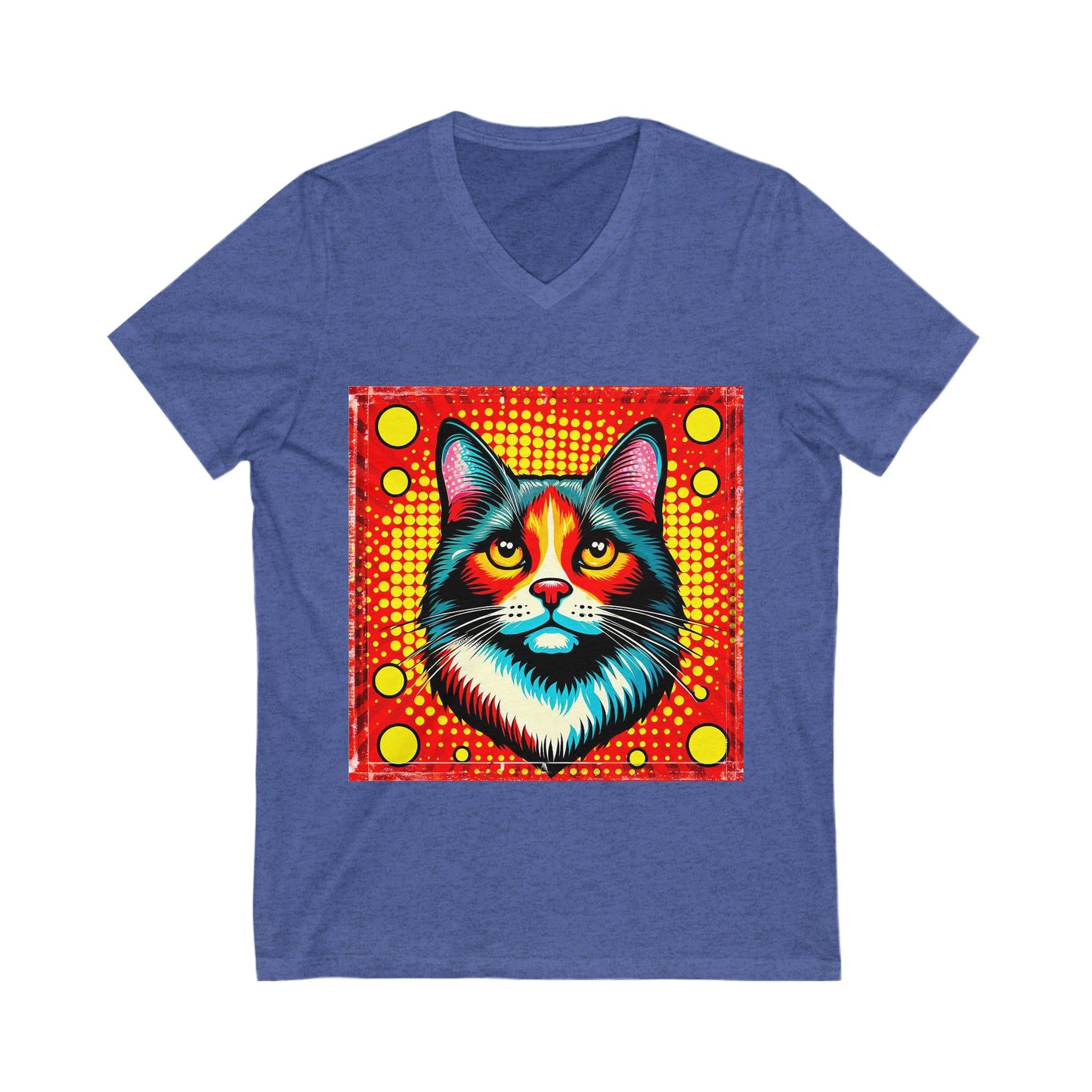Domestic Cat pretty colors  V-Neck Tee