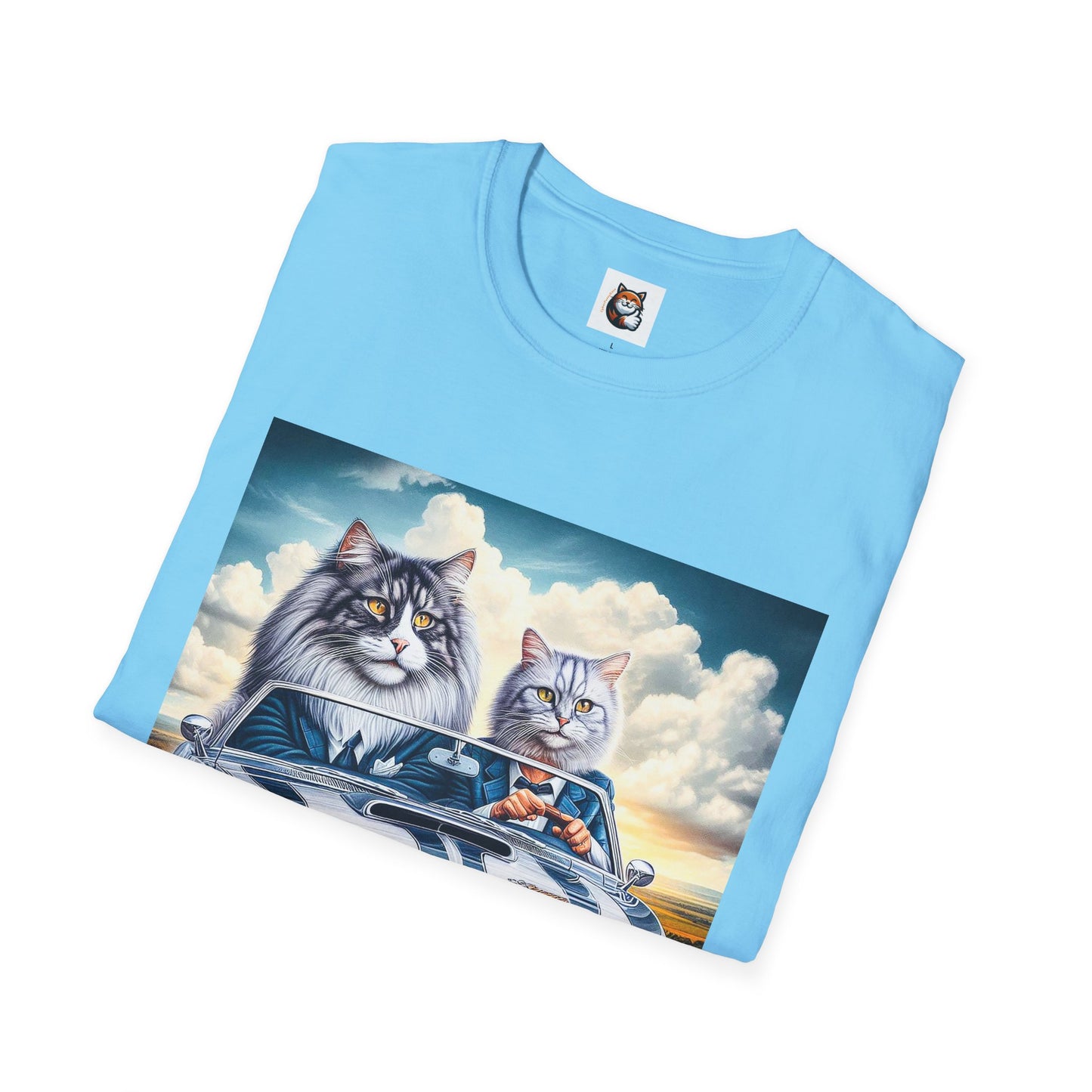 Wacky Norwegian Forest Cat Unisex Softstyle T-Shirt