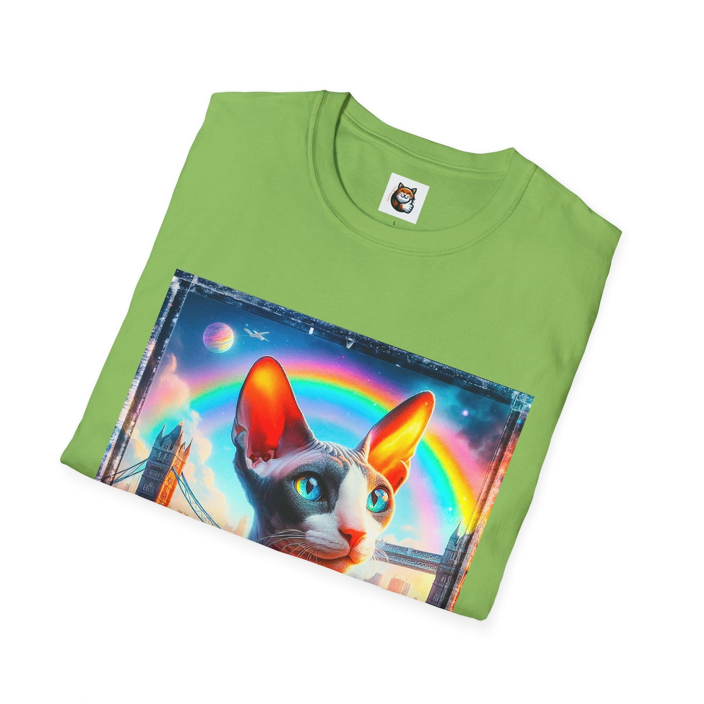Cornish Rex Cat rainbow bridge T-Shirt