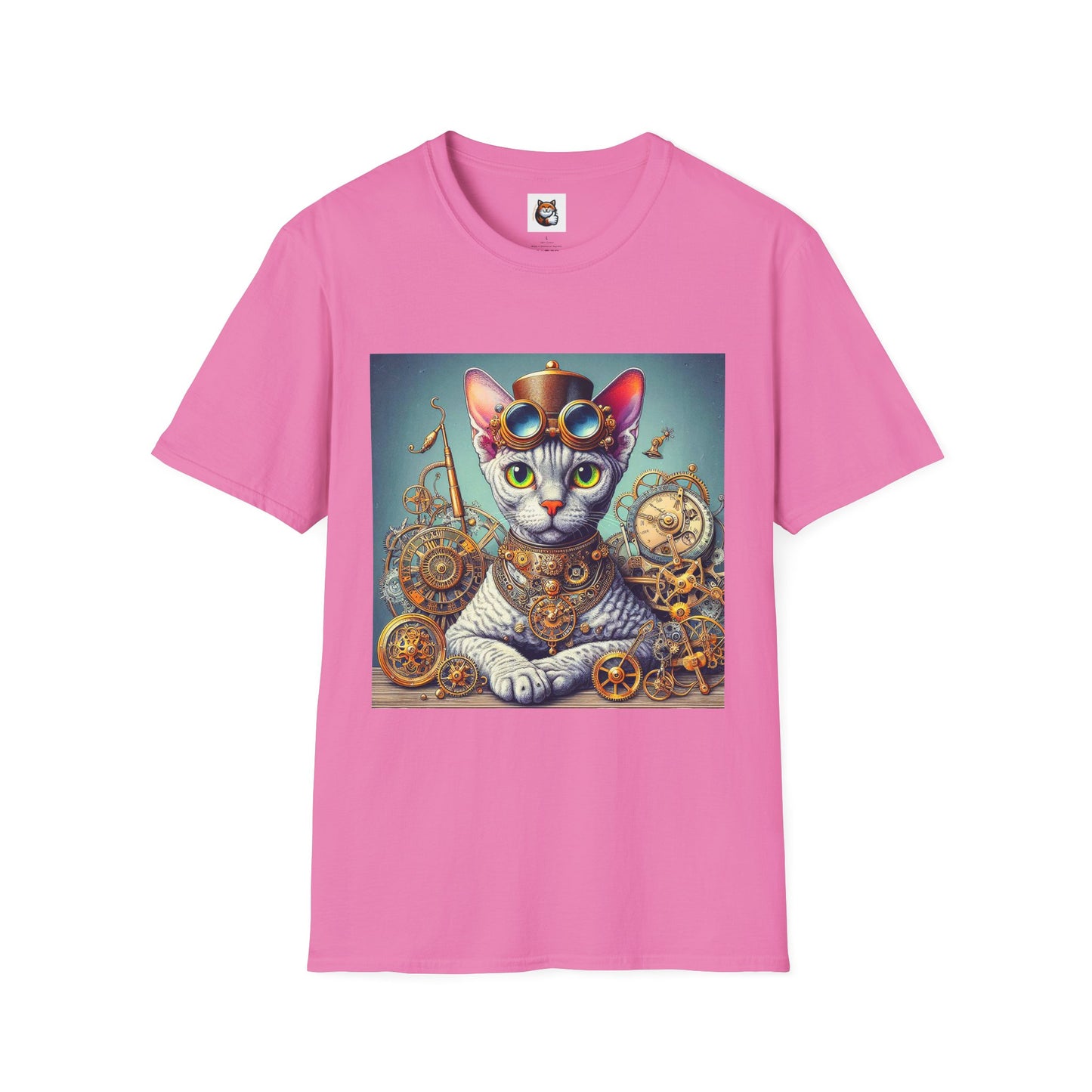 Devon Rex Cat Unisex Softstyle T-Shirt