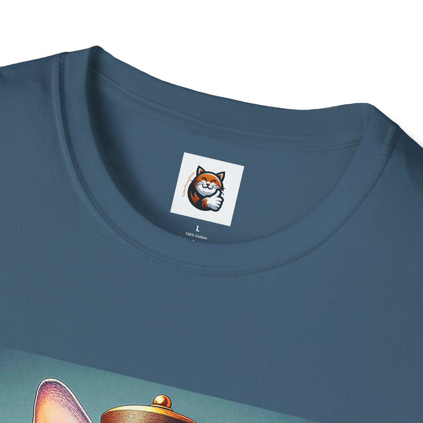 Devon Rex Cat steam punk Softstyle T-Shirt