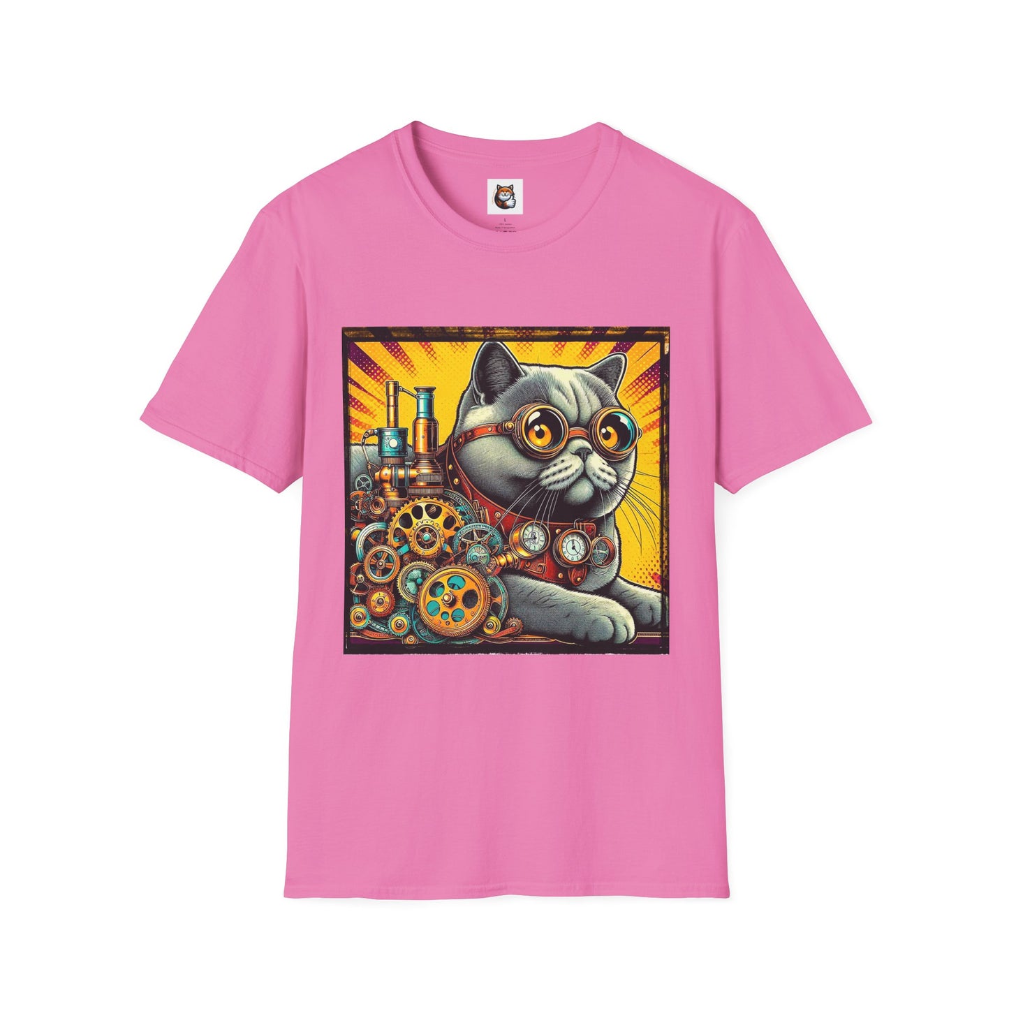 British Shorthair steam punk Softstyle T-Shirt
