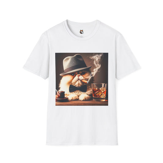 Selkirk Rex Cat T-Shirt bar drinking