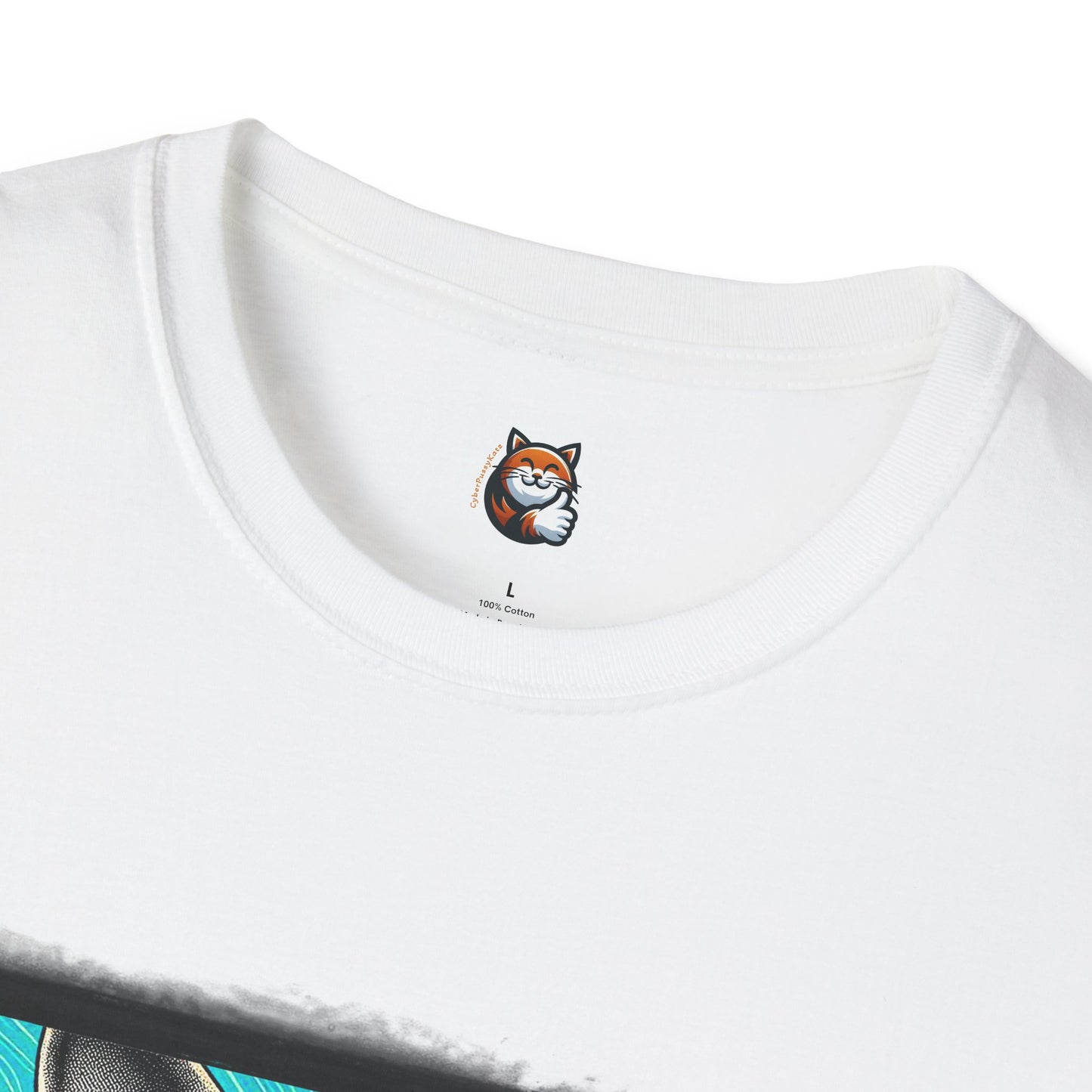 Devon Rex Cat steam punk Softstyle T-Shirt