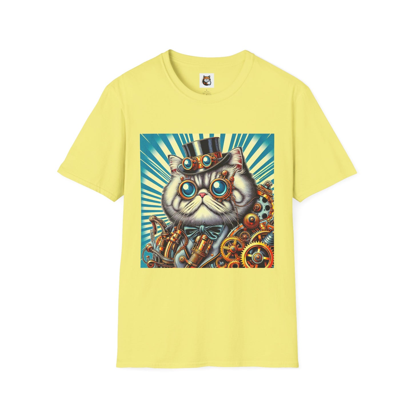 Selkirk Rex Cat T-Shirt steam punk