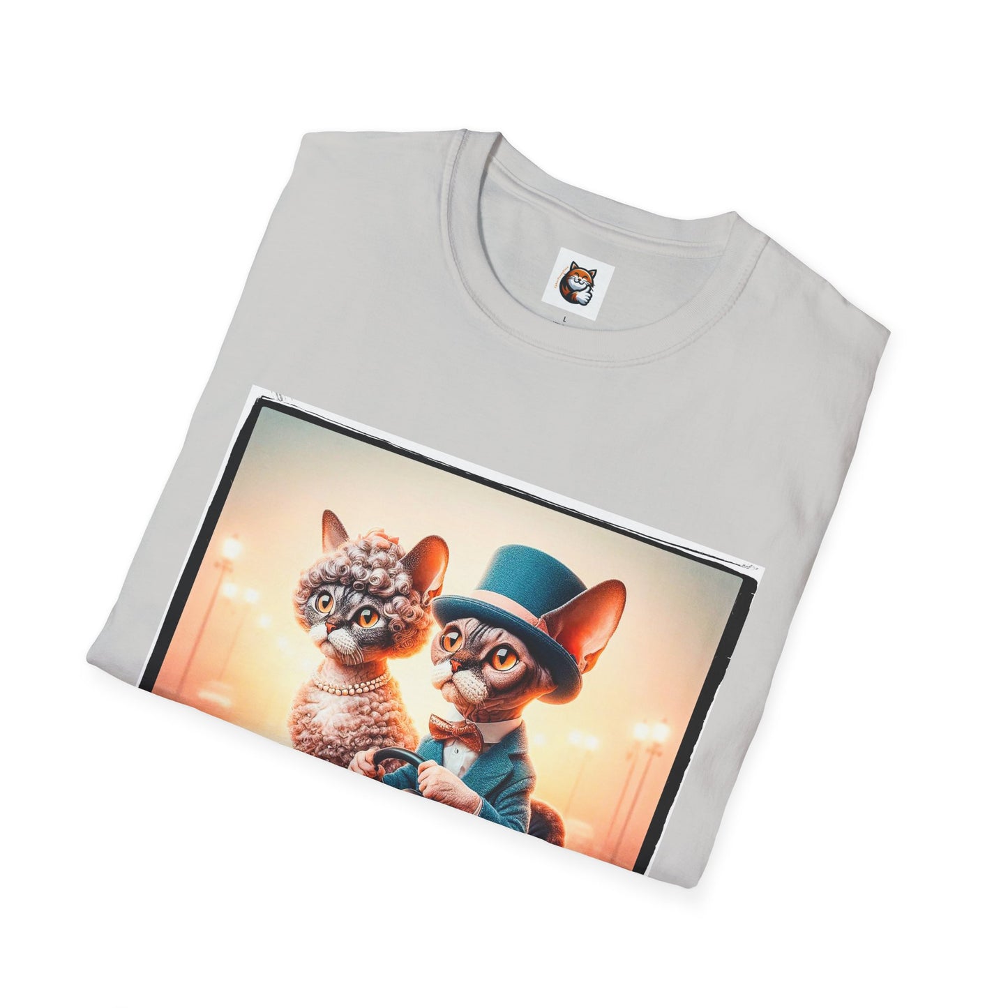 Wacky  Devon Rex Cat Unisex Softstyle T-Shirt