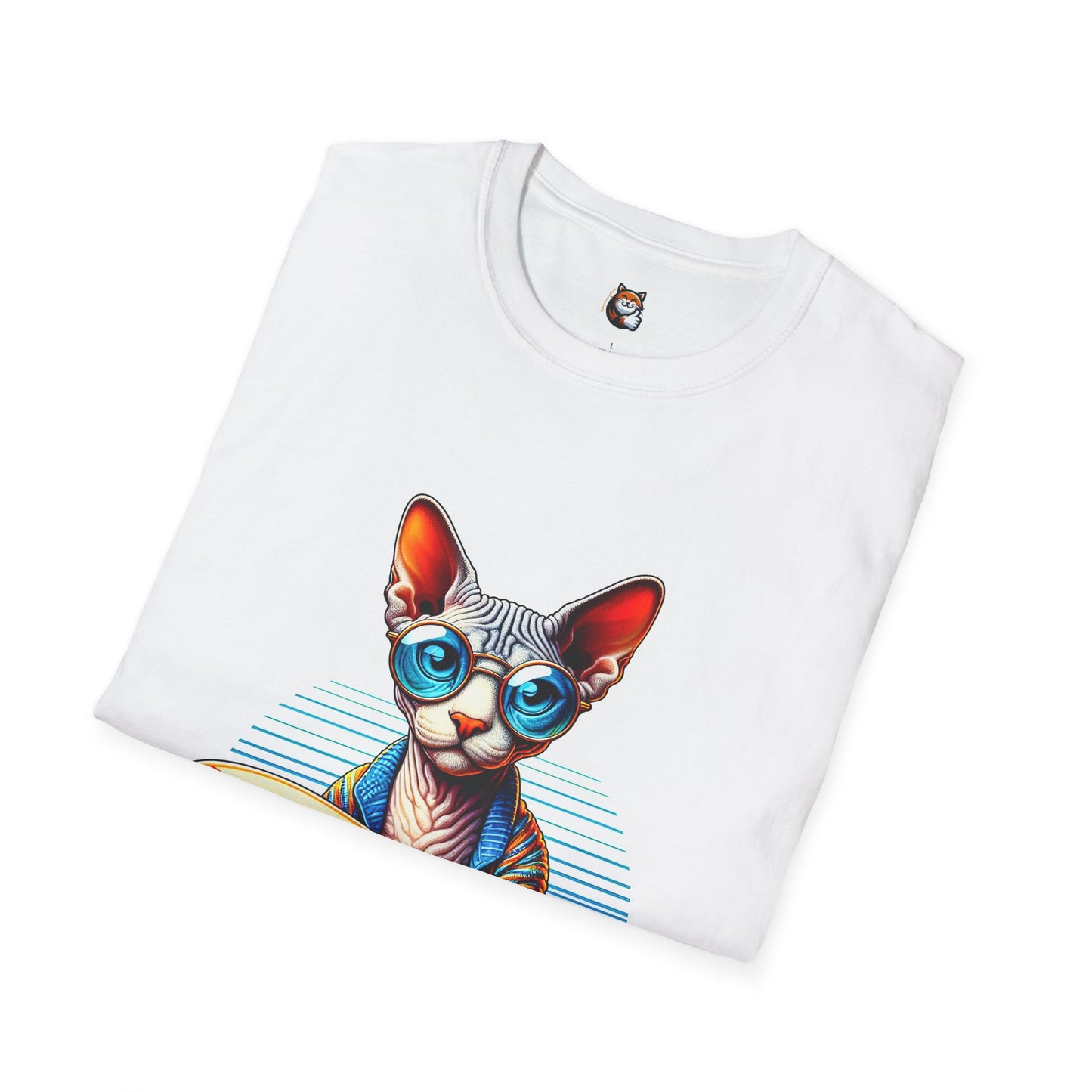Devon Rex Cat Unisex Softstyle T-Shirt