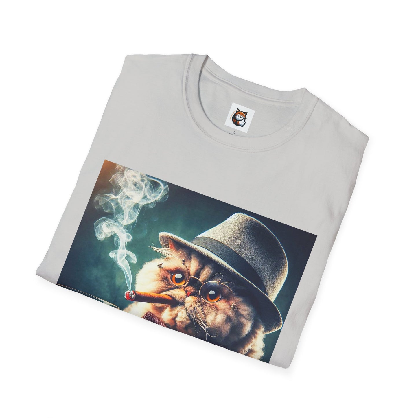 Selkirk Rex Cat T-Shirt cigars and whiskey