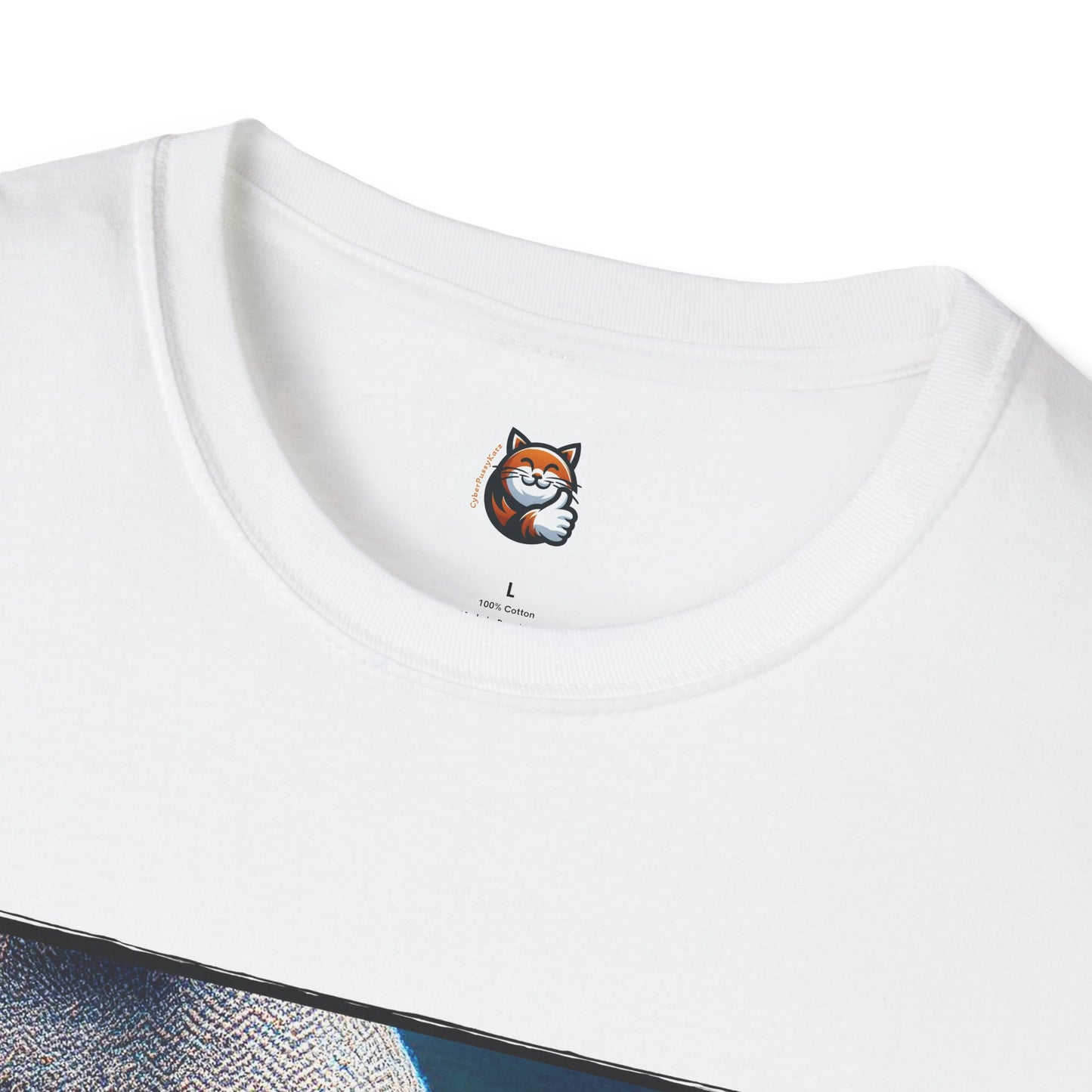 Devon Rex Cat smoking Softstyle T-Shirt