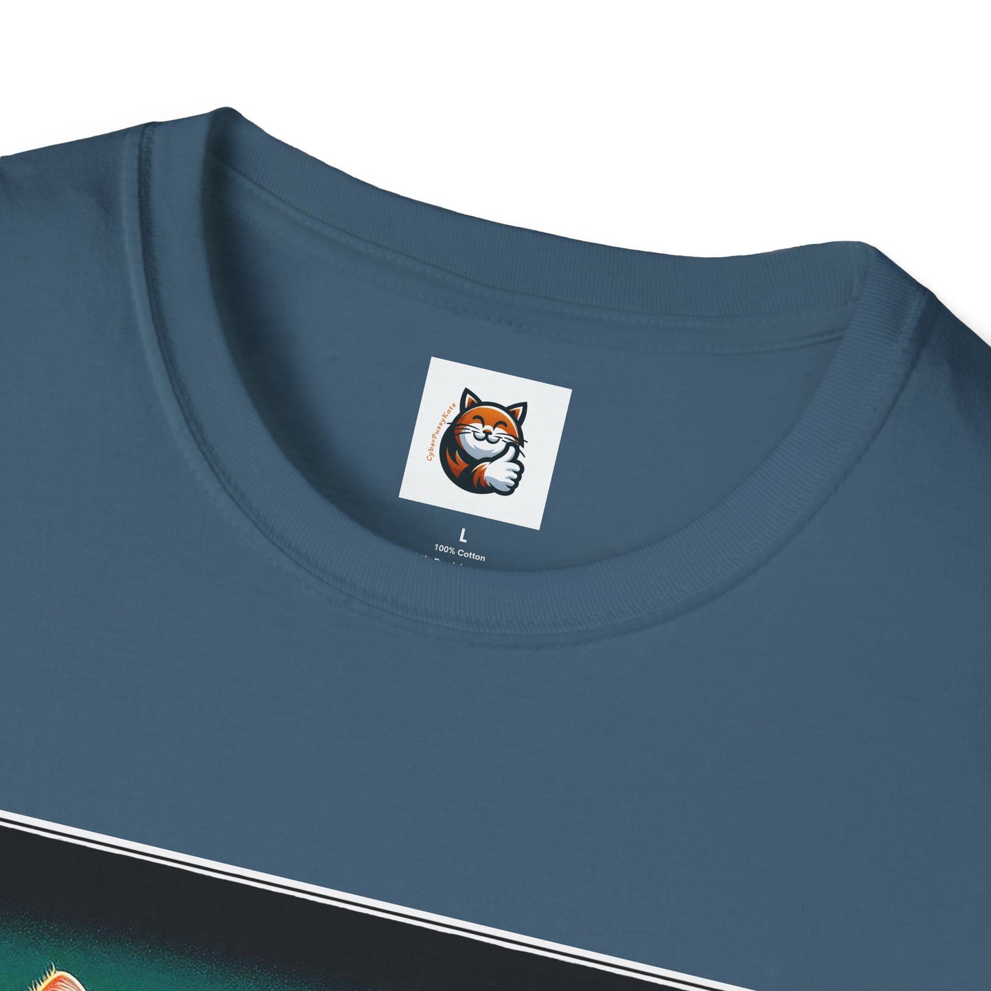 Wacky Exotic Shorthair Cat Unisex Softstyle T-Shirt