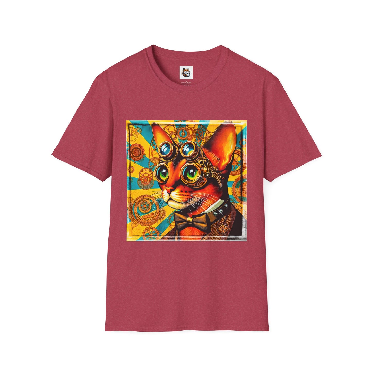 Abyssinian Unisex  steam punk Softstyle T-Shirt
